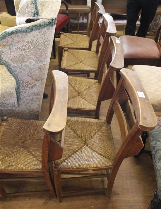 6 chapel chairs